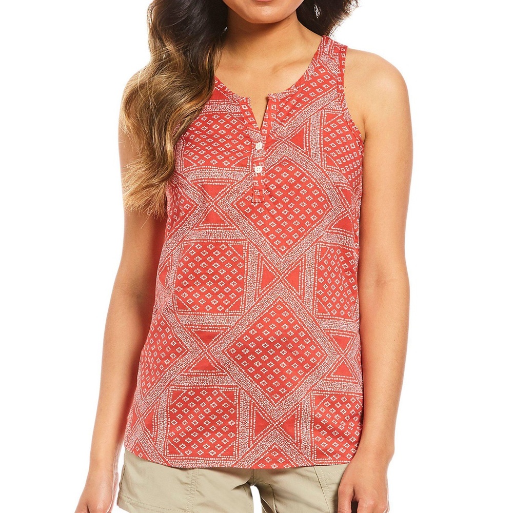 NWT The North Face Red Barilles Tank Top Shirt Size Large